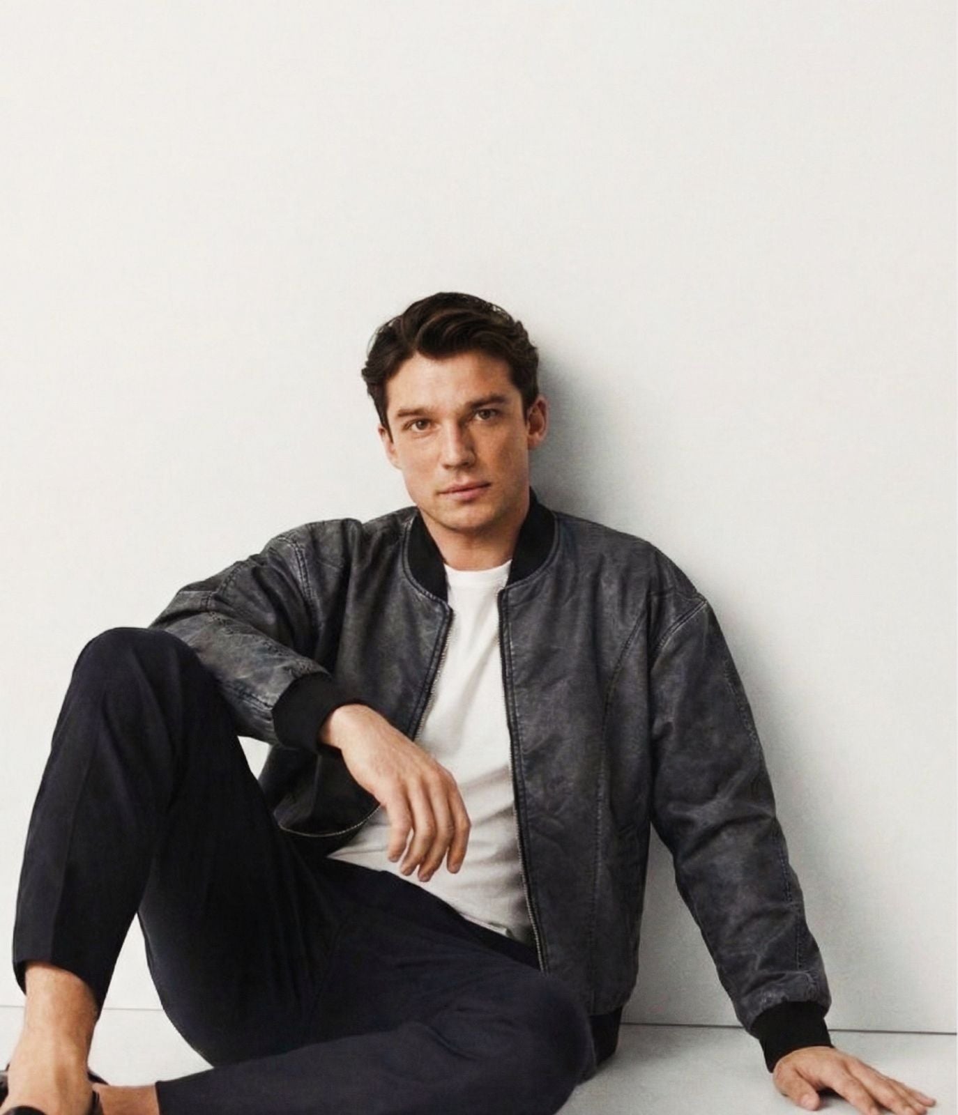 washed waterproof zipper jacket