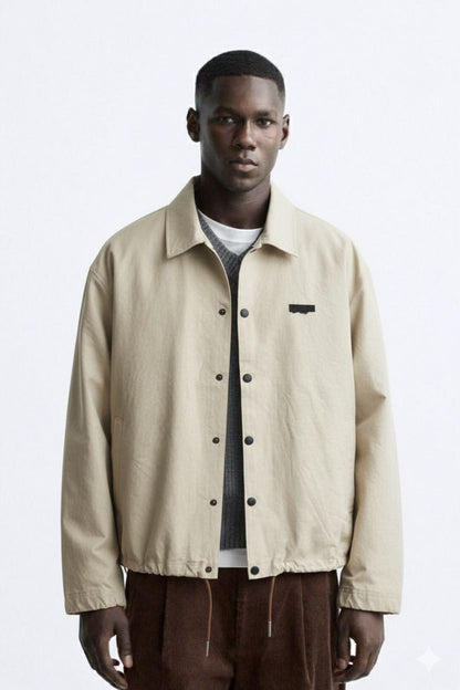 washed gabardine jacket