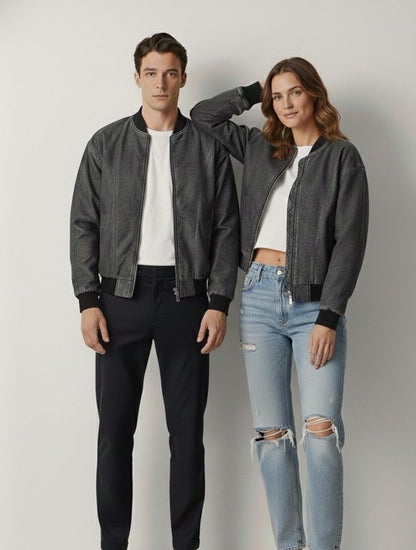 washed waterproof zipper jacket