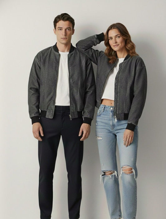 washed waterproof zipper jacket