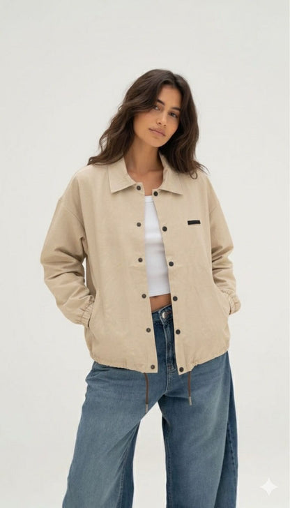 washed gabardine jacket