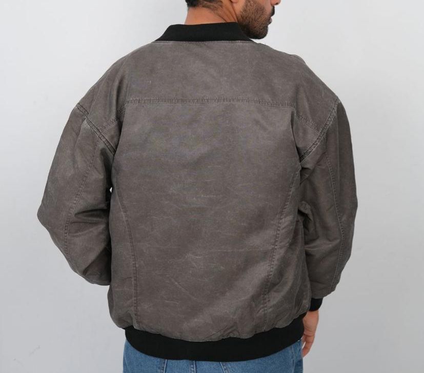 washed waterproof zipper jacket