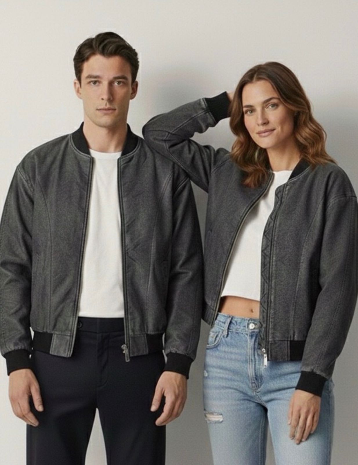 washed waterproof zipper jacket