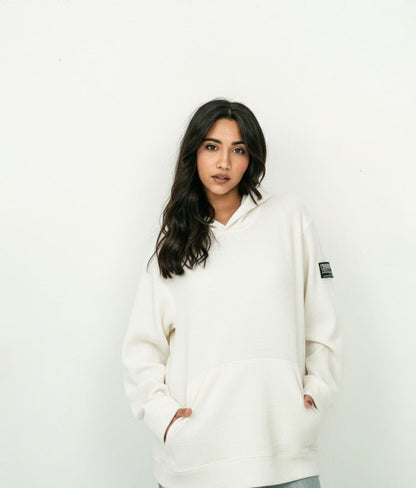 Velvet striped hoodie